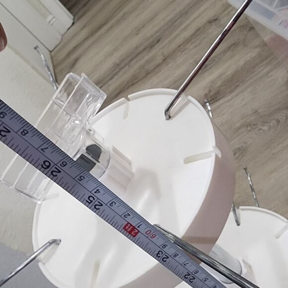 Countertop Spinner Display White and silver for Jewelry or Crafts or more NEW - Picture 4 of 5